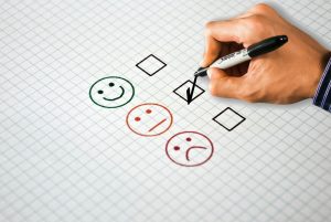 smiley satisfaction client