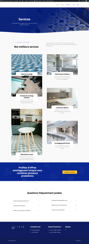 page services prestations web carreleur